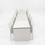 Brückentisch niedrige Ausführung mieten – Bankettvariante Ansicht 1