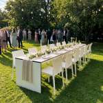 Brückentisch niedrige Ausführung – Bankettvariante Ansicht 2